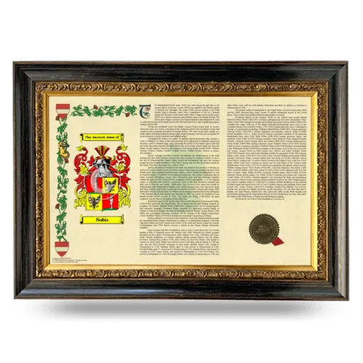 Nobis Armorial Landscape Framed - Heirloom