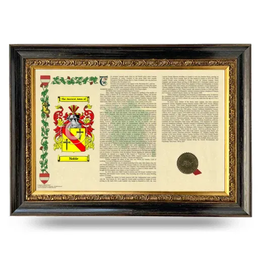 Noble Armorial Landscape Framed - Heirloom