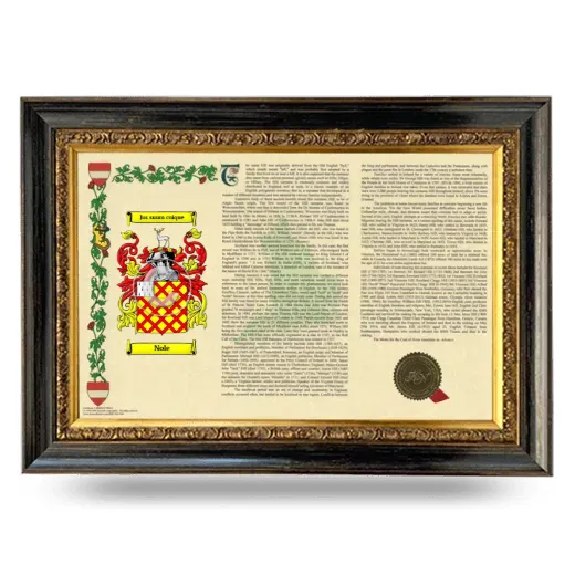 Nole Armorial Landscape Framed - Heirloom