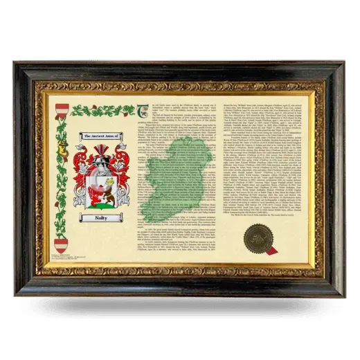 Nolty Armorial Landscape Framed - Heirloom