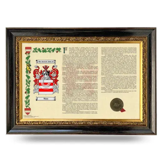 Noss Armorial Landscape Framed - Heirloom