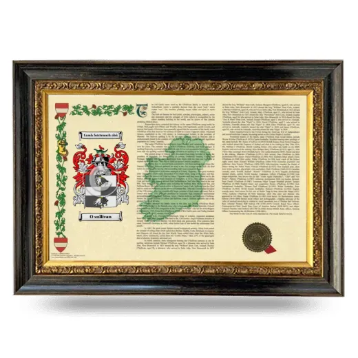 O sullivan Armorial Landscape Framed - Heirloom