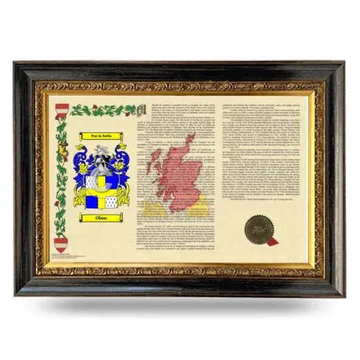 Obon Armorial Landscape Framed - Heirloom