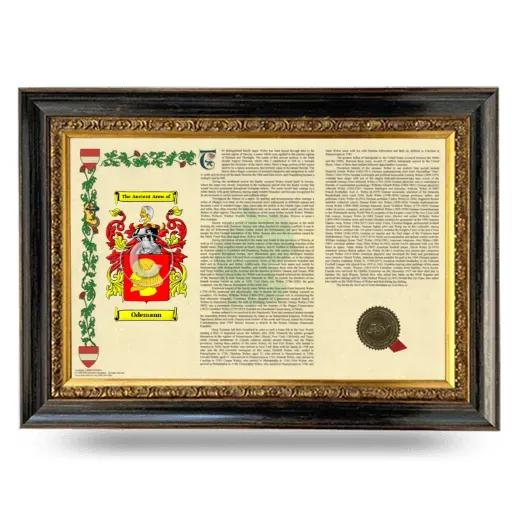 Odemann Armorial Landscape Framed - Heirloom