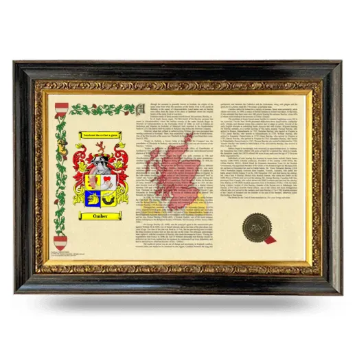 Omber Armorial Landscape Framed - Heirloom