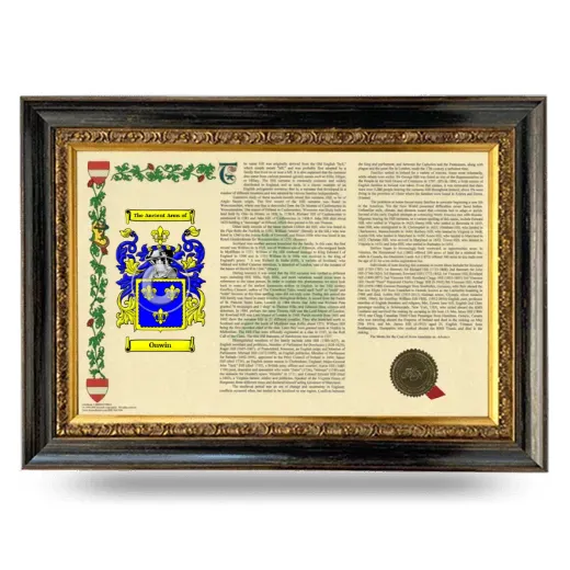 Onwin Armorial Landscape Framed - Heirloom