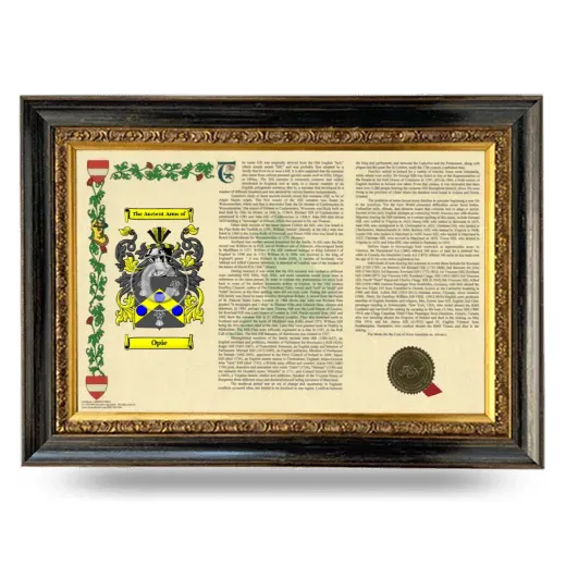 Opie Armorial Landscape Framed - Heirloom
