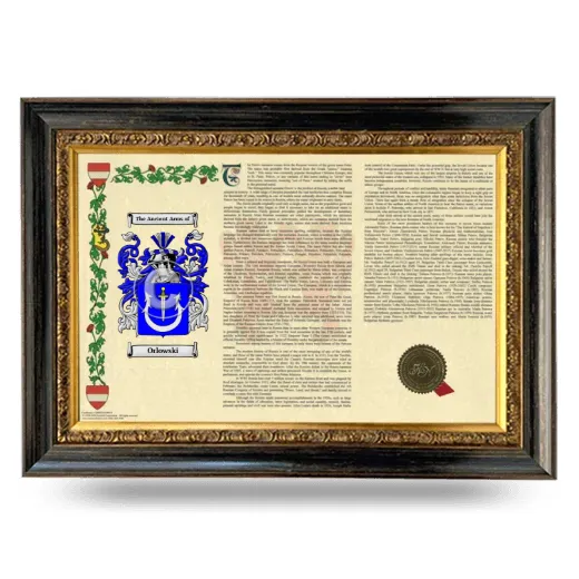 Orlowski Armorial Landscape Framed - Heirloom