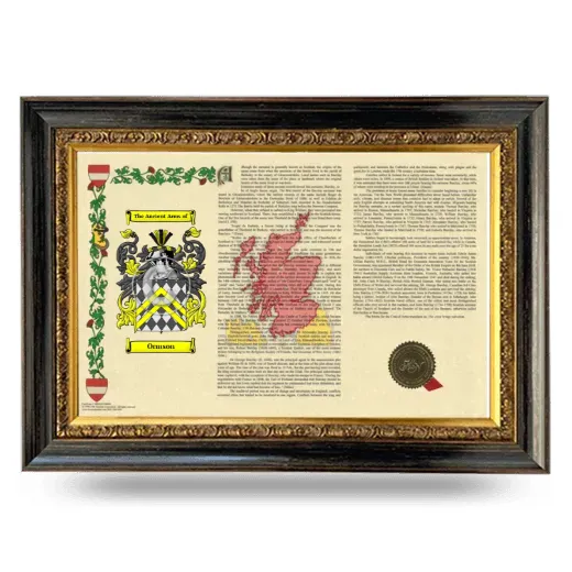 Ormson Armorial Landscape Framed - Heirloom