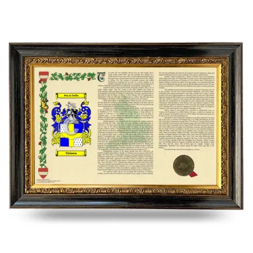 Osbern Armorial Landscape Framed - Heirloom