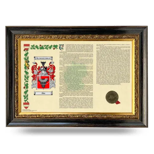 Oto Armorial Landscape Framed - Heirloom