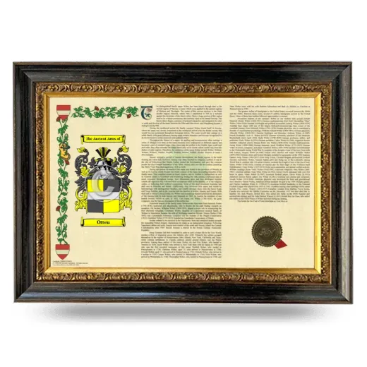 Otten Armorial Landscape Framed - Heirloom