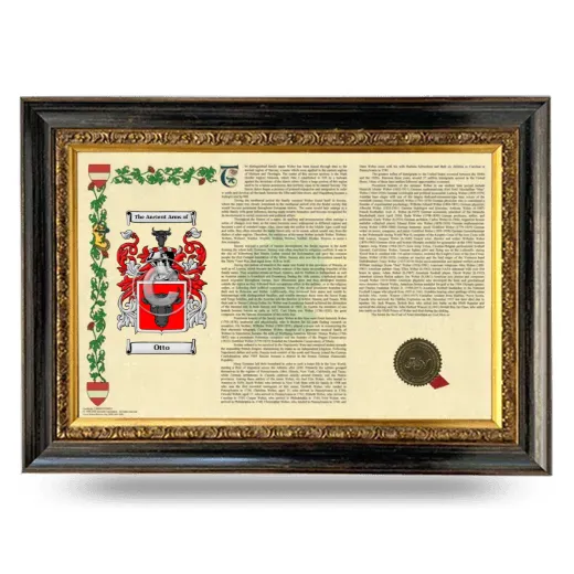 Otto Armorial Landscape Framed - Heirloom