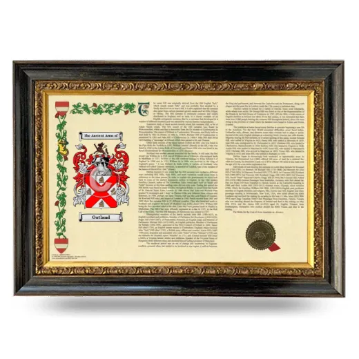 Outland Armorial Landscape Framed - Heirloom