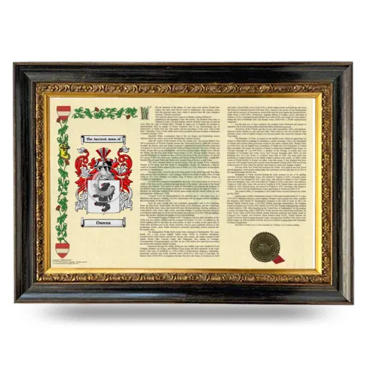 Owens Armorial Landscape Framed - Heirloom