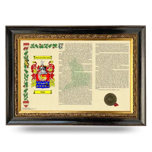 Oxin Armorial Landscape Framed - Heirloom