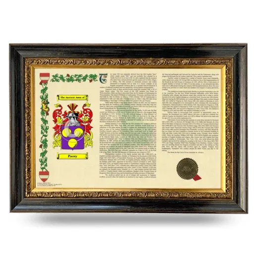Pacey Armorial Landscape Framed - Heirloom