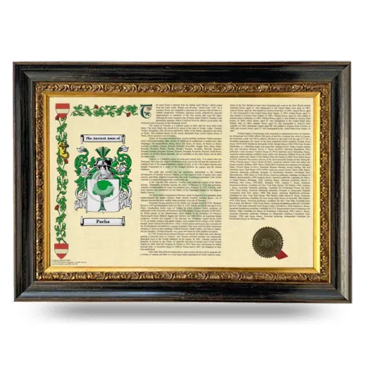 Pacha Armorial Landscape Framed - Heirloom