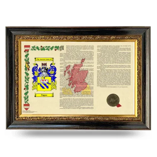 Pagan Armorial Landscape Framed - Heirloom