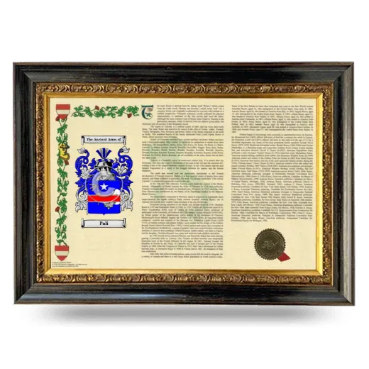 Pali Armorial Landscape Framed - Heirloom