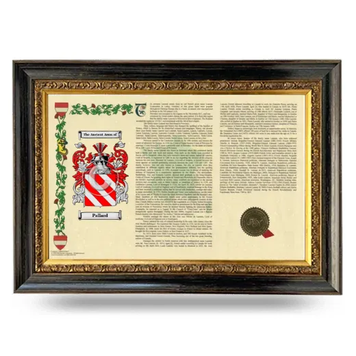 Pallard Armorial Landscape Framed - Heirloom