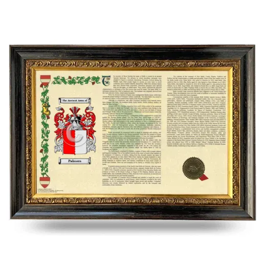 Palmers Armorial Landscape Framed - Heirloom