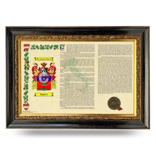Panetta Armorial Landscape Framed - Heirloom