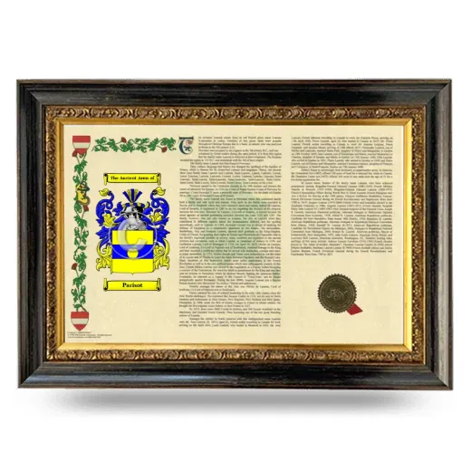 Parisot Armorial Landscape Framed - Heirloom