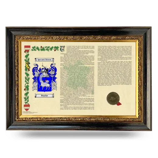 Pasche Armorial Landscape Framed - Heirloom