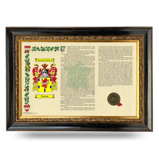 Pasteur Armorial Landscape Framed - Heirloom