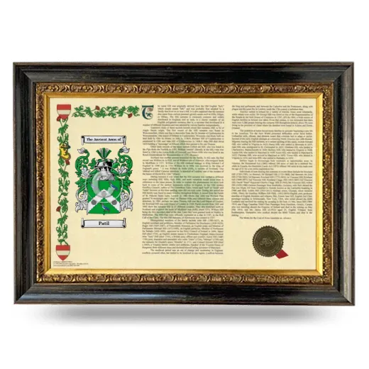 Patil Armorial Landscape Framed - Heirloom