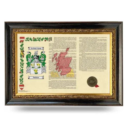 Patison Armorial Landscape Framed - Heirloom