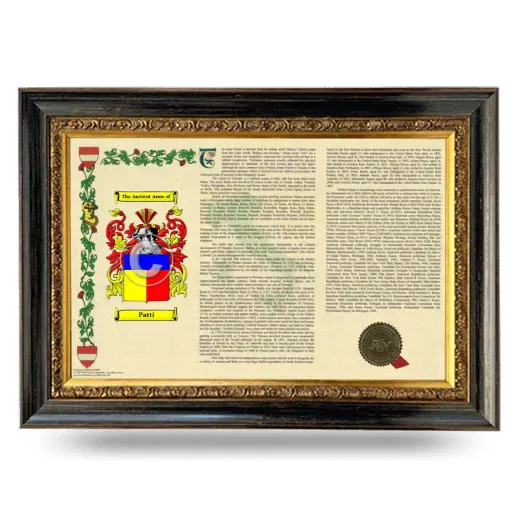Patti Armorial Landscape Framed - Heirloom
