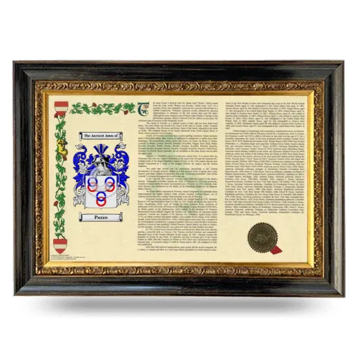 Pazzo Armorial Landscape Framed - Heirloom