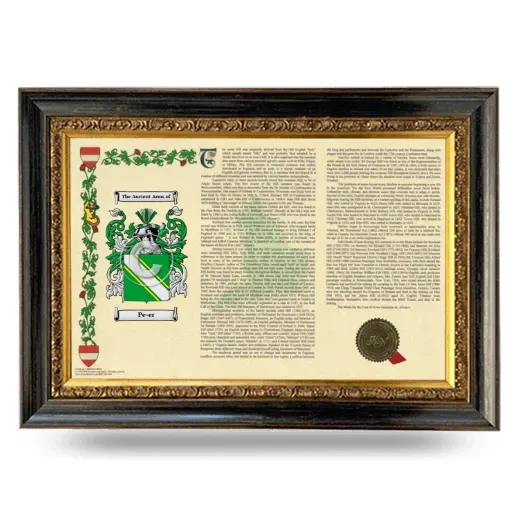Pe-er Armorial Landscape Framed - Heirloom