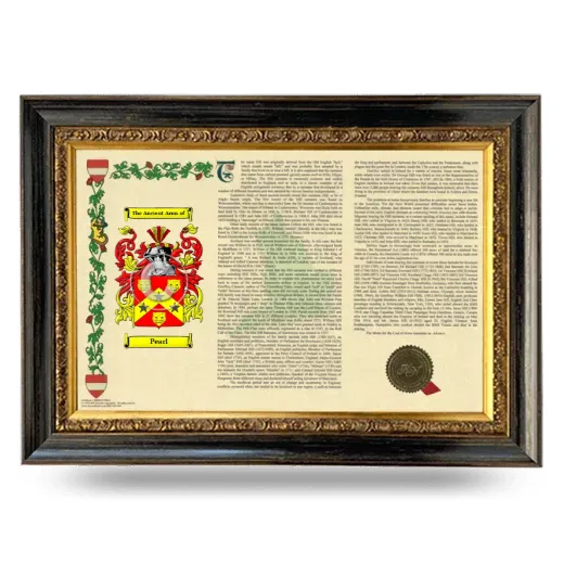Pearl Armorial Landscape Framed - Heirloom