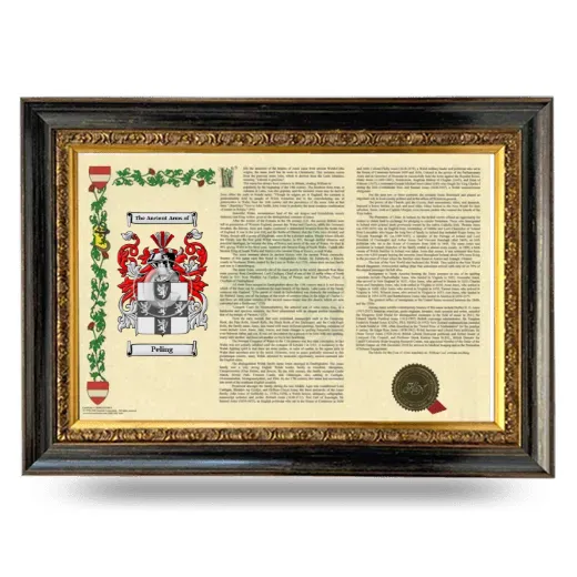 Peling Armorial Landscape Framed - Heirloom