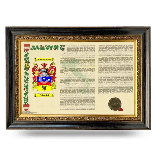 Pellegrini Armorial Landscape Framed - Heirloom