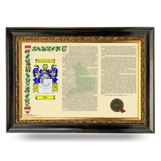 Pels Armorial Landscape Framed - Heirloom