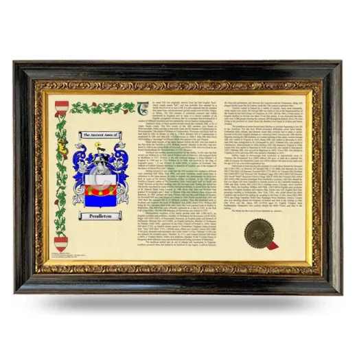 Pendleton Armorial Landscape Framed - Heirloom