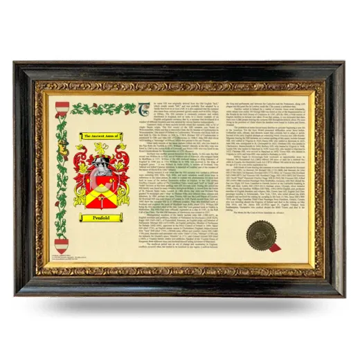 Penfold Armorial Landscape Framed - Heirloom