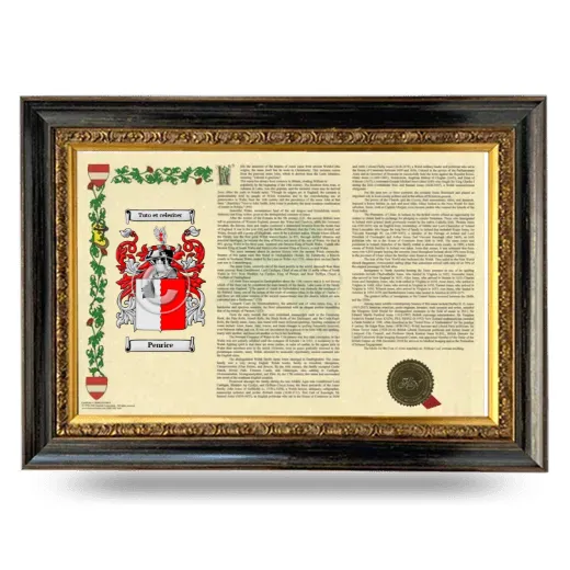 Penrice Armorial Landscape Framed - Heirloom