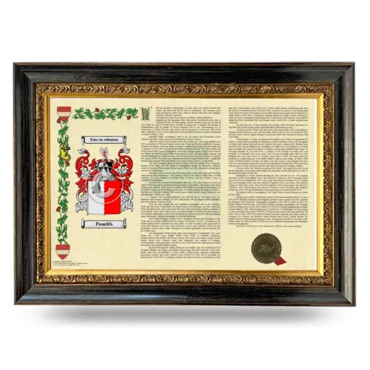 Penrith Armorial Landscape Framed - Heirloom