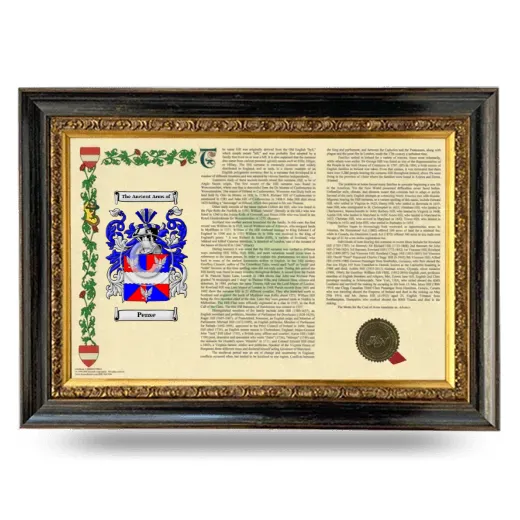 Pense Armorial Landscape Framed - Heirloom