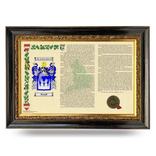 Persall Armorial Landscape Framed - Heirloom