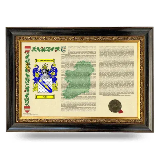 Petti Armorial Landscape Framed - Heirloom