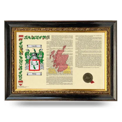 Petty Armorial Landscape Framed - Heirloom