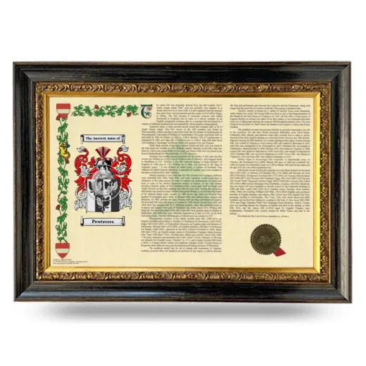 Pewterers Armorial Landscape Framed - Heirloom