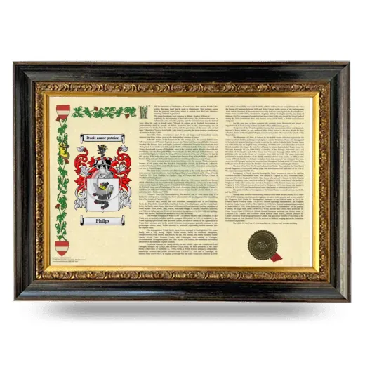 Philps Armorial Landscape Framed - Heirloom