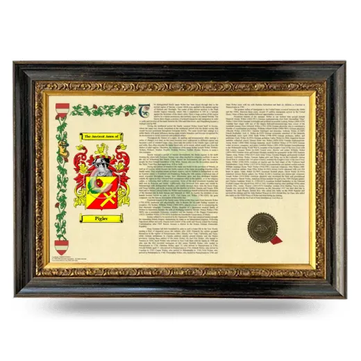 Pigler Armorial Landscape Framed - Heirloom